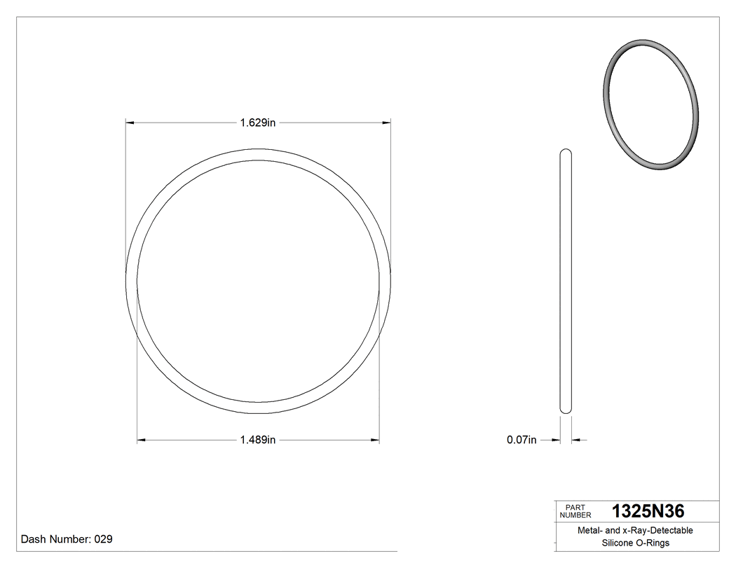 Technical drawing - 1325N36